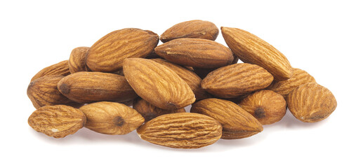 Almond isolated on white background.