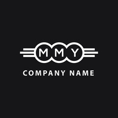 MMY letter logo design on black background. MMY  creative initials letter logo concept. MMY letter design.
