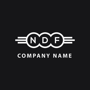 NDF  letter logo design on black background. NDF  creative initials letter logo concept. NDF  letter  design.
