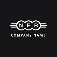 NFB  letter logo design on black background. NFB   creative initials letter logo concept. NFB  letter design.
