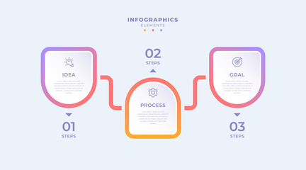 Gradient business infographic template
