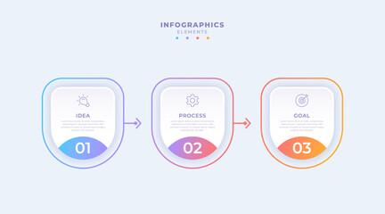 Gradient business infographic template
