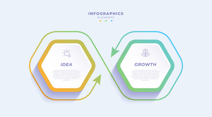 Gradient business infographic template