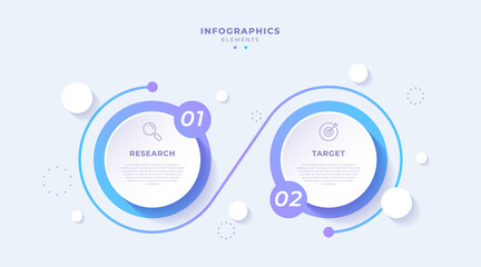 Gradient business infographic template