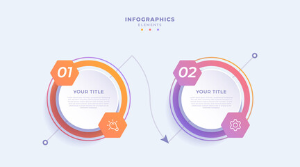 Gradient business infographic template