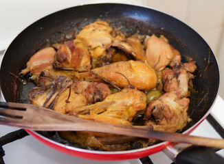 chicken meat at market