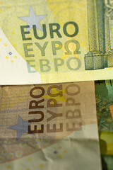 Euro, currency of European Union. Financial background.