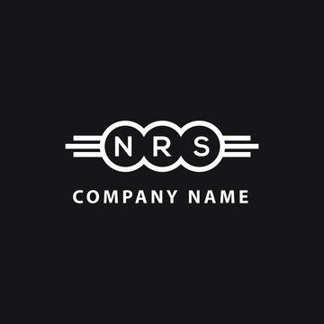 NRS letter logo design on black background. NRS  creative initials letter logo concept. NRS letter design.

