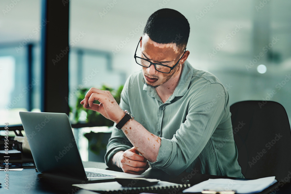 Poster its time to put in the work for your success. shot of a young businessman checking the time in an of