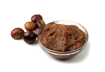 Chestnut Puree Isolated, Marrons Cream, Spread, Jam