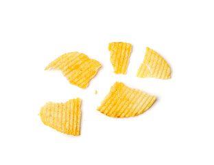 Potato Chips Isolated