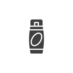 Shampoo bottle vector icon