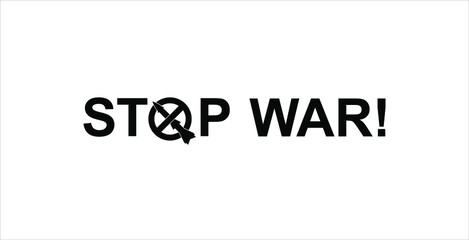 STOP WAR Sign Illustration. Vector Illustration