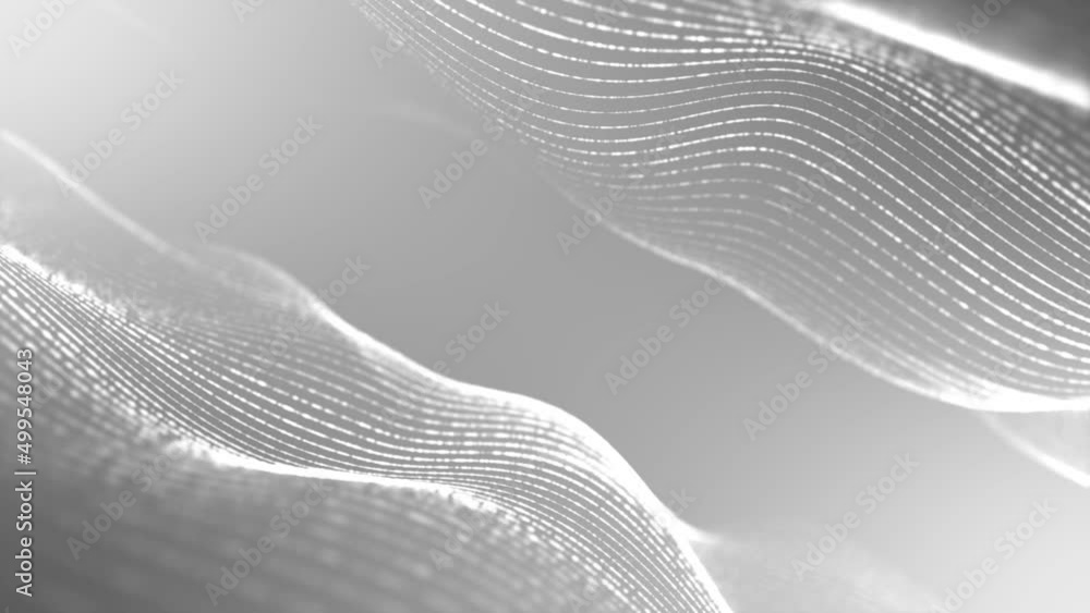 Poster animation halftone background. rotation 3d wave, spiral. pattern lines, strings. neon glow strip. br