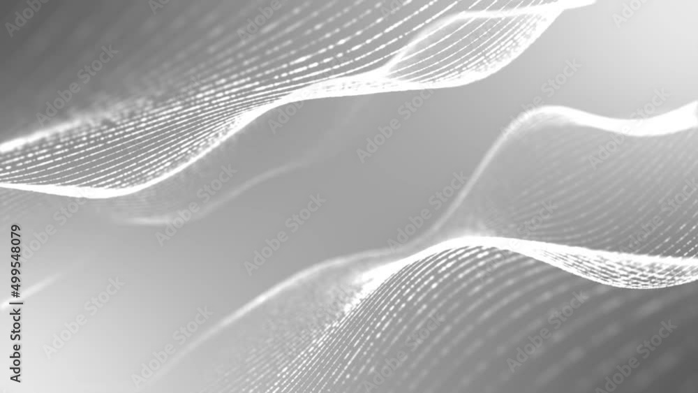 Poster animation halftone background. rotation 3d wave, spiral. pattern lines, strings. neon glow strip. br