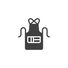 Barber apron vector icon