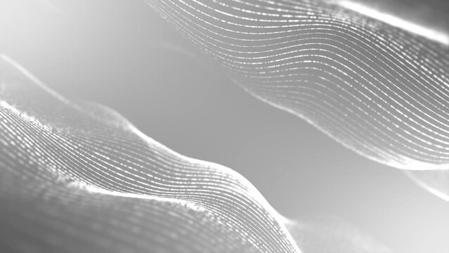 Animation halftone background. Rotation 3d wave, spiral. Pattern lines, strings. Neon glow strip. Brilliant start. Blurring threads. Milky Way. LED strip. Computer screen saver. Business. 4k 