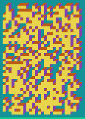 Implementation of Edward Zajec’s “Il Cubo” from 1971. Essentially a Truchet tile set of 8 tiles and rules for placement art illustration