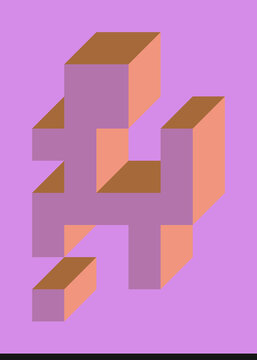 Implementation of Edward Zajec&rsquo;s &ldquo;Il Cubo&rdquo; from 1971. Essentially a Truchet tile set of 8 tiles and rules for placement art illustration