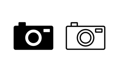 Camera icon vector. photo camera sign and symbol. photography icon.