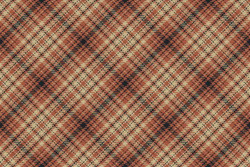 Seamless pattern of scottish tartan plaid. Repeatable background with check fabric texture. Vector backdrop striped textile print.