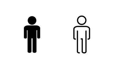 Man icon vector. male sign and symbol. human symbol