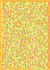 Fototapeta premium Implementation of Edward Zajec’s “Il Cubo” from 1971. Essentially a Truchet tile set of 8 tiles and rules for placement art illustration