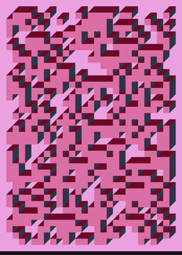 Implementation of Edward Zajec&rsquo;s &ldquo;Il Cubo&rdquo; from 1971. Essentially a Truchet tile set of 8 tiles and rules for placement art illustration