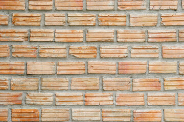 Background of old and rustic red brick wall