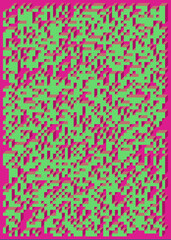 Implementation of Edward Zajec’s “Il Cubo” from 1971. Essentially a Truchet tile set of 8 tiles and rules for placement art illustration