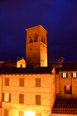 Sant'angelo in Vado Panorama of the medieval village in the province of pesaro and urbino