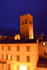 Sant'angelo in Vado Panorama of the medieval village in the province of pesaro and urbino