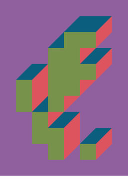 Implementation of Edward Zajec&rsquo;s &ldquo;Il Cubo&rdquo; from 1971. Essentially a Truchet tile set of 8 tiles and rules for placement art illustration