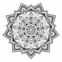 Mandala floral background design