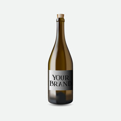 Bottle wine and wine for your brand illustration