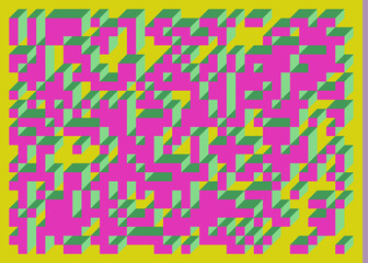 Implementation of Edward Zajec’s “Il Cubo” from 1971. Essentially a Truchet tile set of 8 tiles and rules for placement art illustration