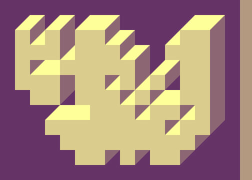Implementation of Edward Zajec&rsquo;s &ldquo;Il Cubo&rdquo; from 1971. Essentially a Truchet tile set of 8 tiles and rules for placement art illustration