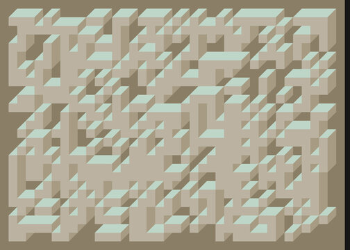 Implementation of Edward Zajec&rsquo;s &ldquo;Il Cubo&rdquo; from 1971. Essentially a Truchet tile set of 8 tiles and rules for placement art illustration