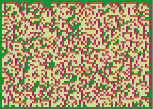 Implementation of Edward Zajec&rsquo;s &ldquo;Il Cubo&rdquo; from 1971. Essentially a Truchet tile set of 8 tiles and rules for placement art illustration