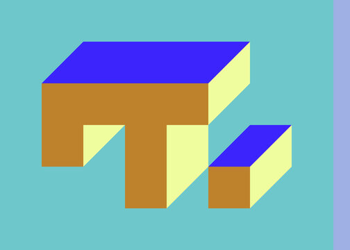 Implementation of Edward Zajec&rsquo;s &ldquo;Il Cubo&rdquo; from 1971. Essentially a Truchet tile set of 8 tiles and rules for placement art illustration