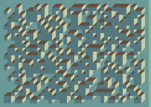 Implementation of Edward Zajec&rsquo;s &ldquo;Il Cubo&rdquo; from 1971. Essentially a Truchet tile set of 8 tiles and rules for placement art illustration