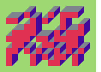 Implementation of Edward Zajec’s “Il Cubo” from 1971. Essentially a Truchet tile set of 8 tiles and rules for placement art illustration