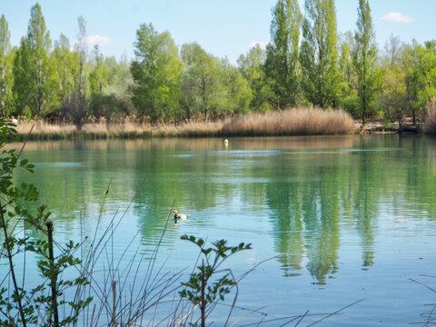 La lac des vandales &agrave; Manosque en Provence Alpes &ocirc;te d'Azur 