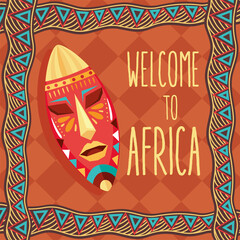 welcome to africa lettering