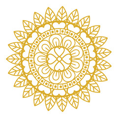 golden arabic mandala