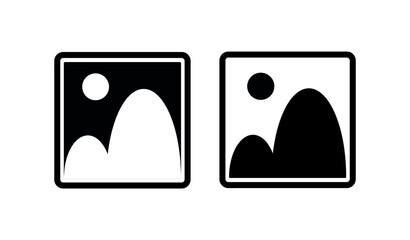 vector black photo icon	