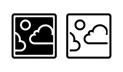 vector black photo icon	