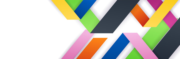Fototapeta premium Colorful abstract background. Dynamic textured geometric element. Modern gradient light vector illustration. Vector abstract graphic design banner pattern background template.