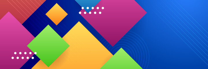 Abstract colorful banner background