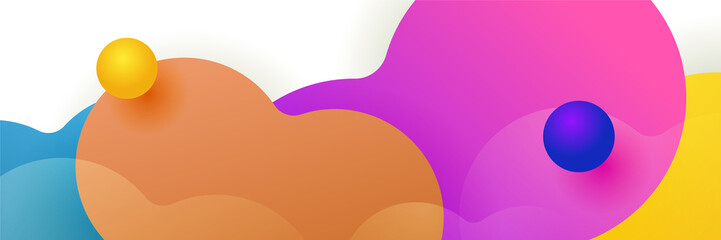 Abstract colorful banner background